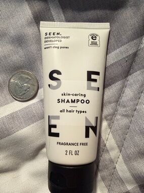 🍄6$26 SEEN fragrance free shampoo travel 2oz NWT